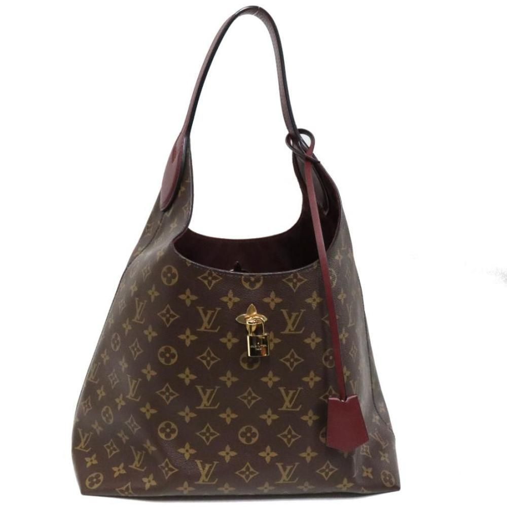 Louis Vuitton Flower Hobo Hand Bag Monogram
